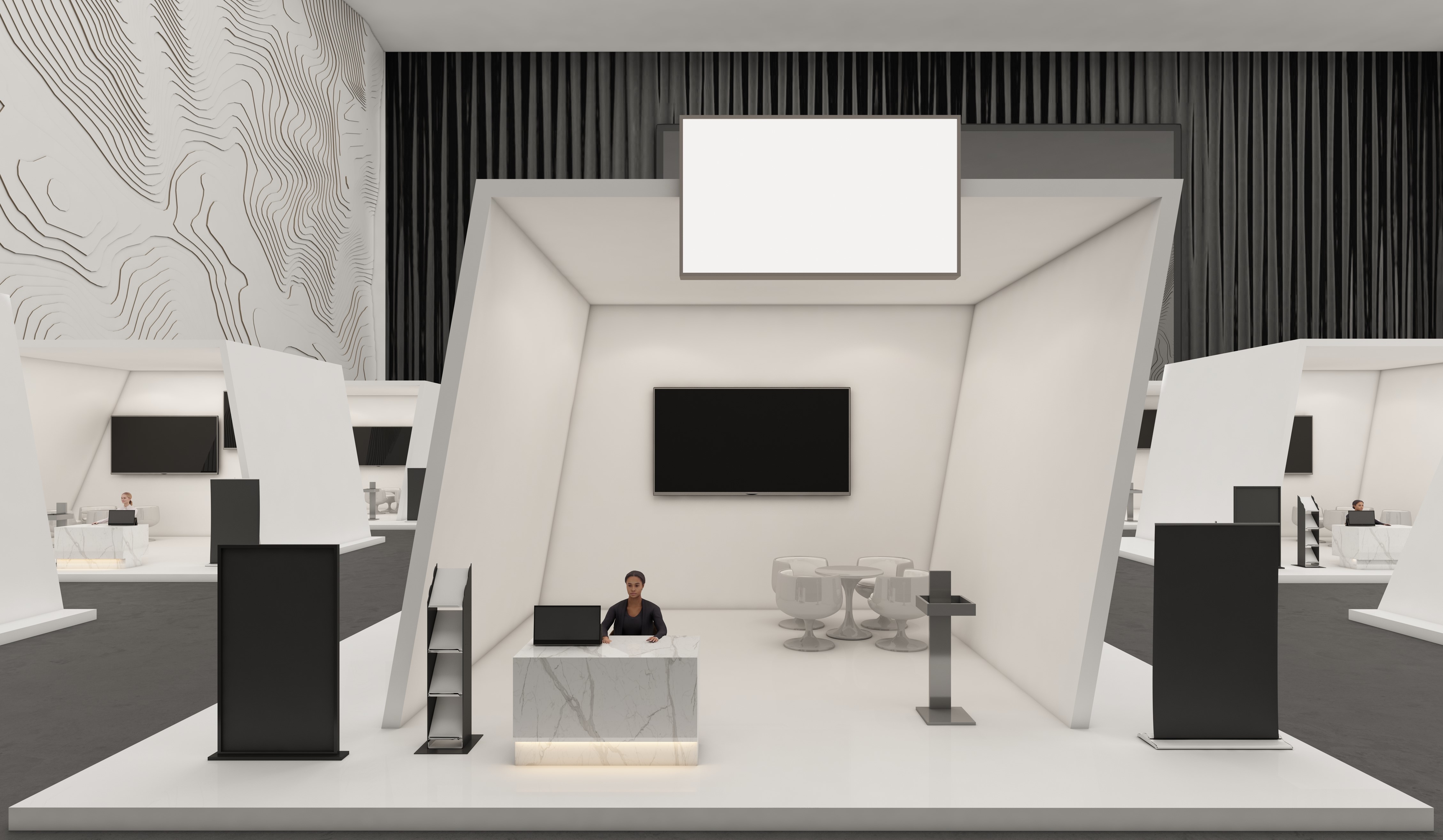 virtual exhibition center virtual space designing interior designing